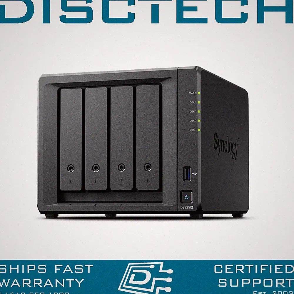 Synology 16TB DS925+ 4x 4TB Enterprise 24/7 SATA NAS Server 4GB RAM