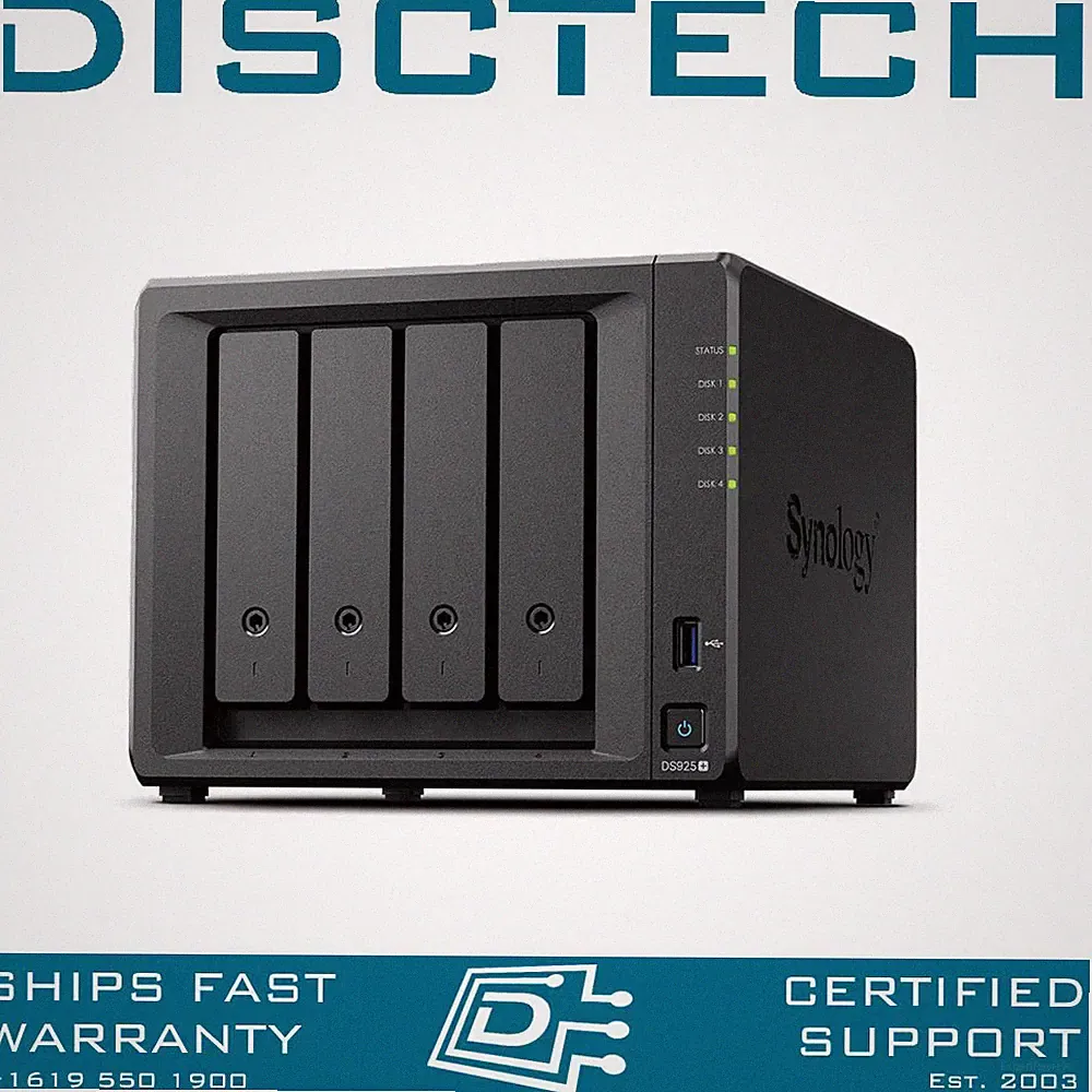 Synology 24TB DS925+ 4x 6TB Seagate IronWolf SATA NAS Server 4GB RAM