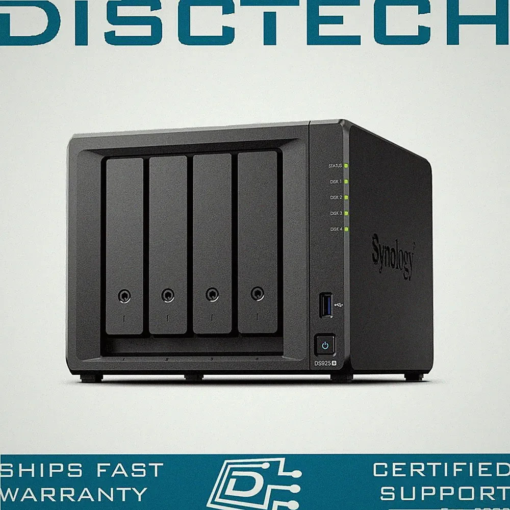Synology 32TB DS925+ 4x 8TB Enterprise 24/7 SATA NAS Server 4GB RAM