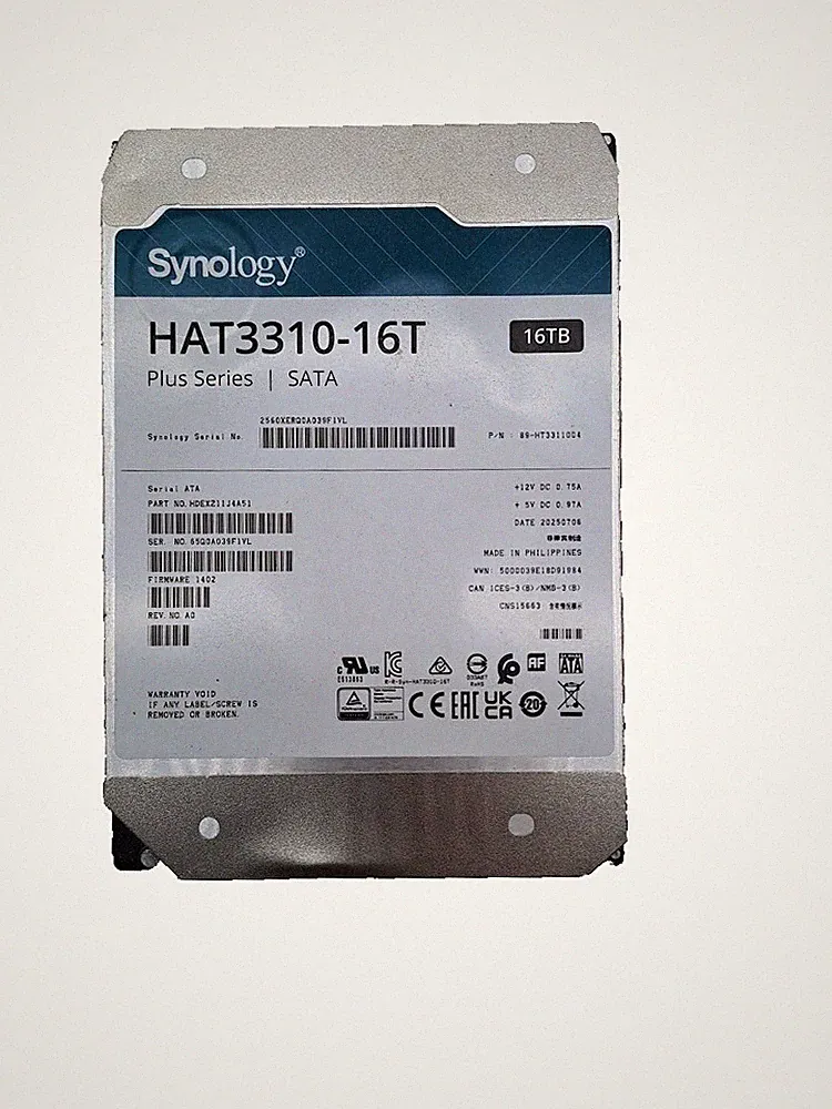 Synology Hard Drives HAT3310-16T 16TB for partsSATA please see the health result