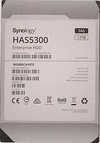 Synology HAS530012T 12TB 3.5" SAS Hard Drive 12Gb/s